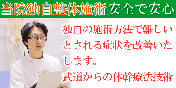 しらさぎ活法整体院名古屋独自椎間板ヘルニア(腰椎/頸椎)手技画像